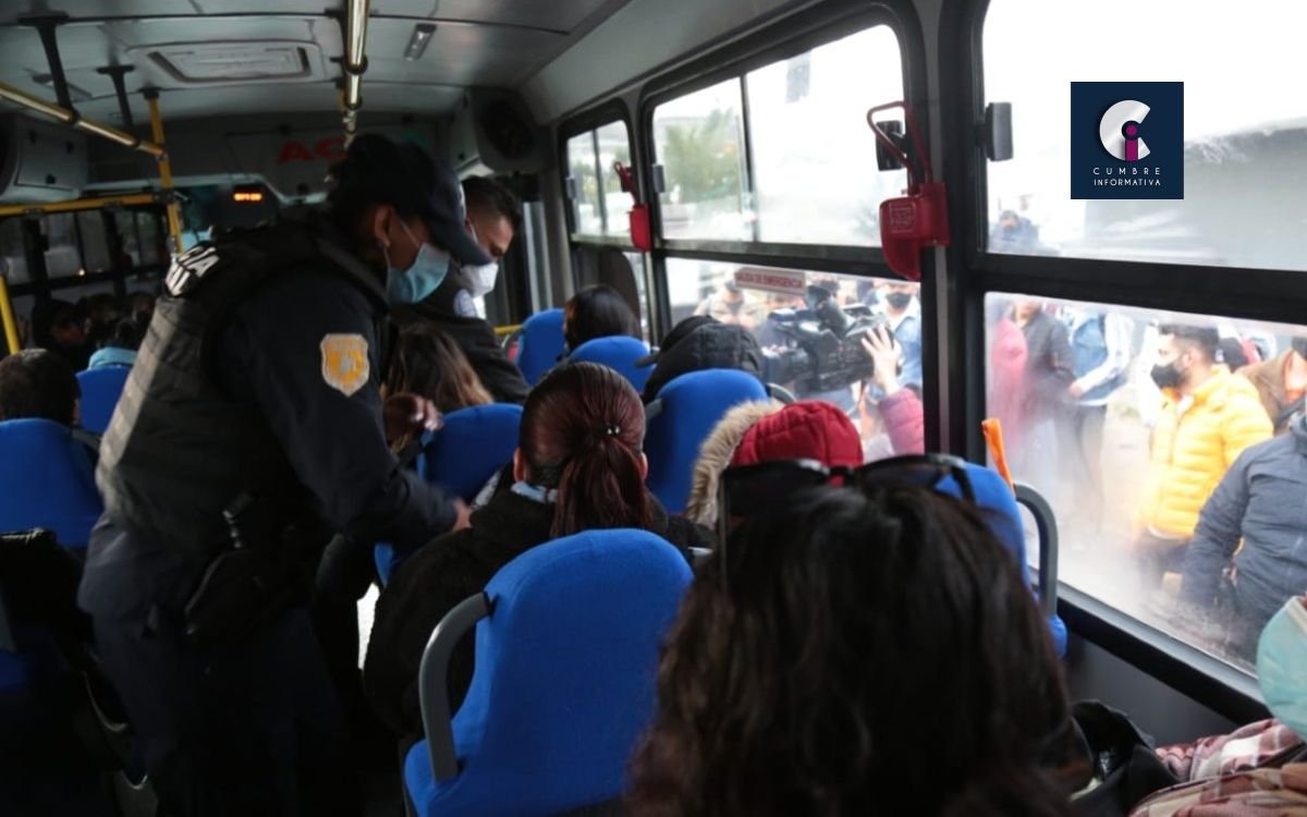 Aplican operativos en el transporte público de Toluca para prevenir asaltos