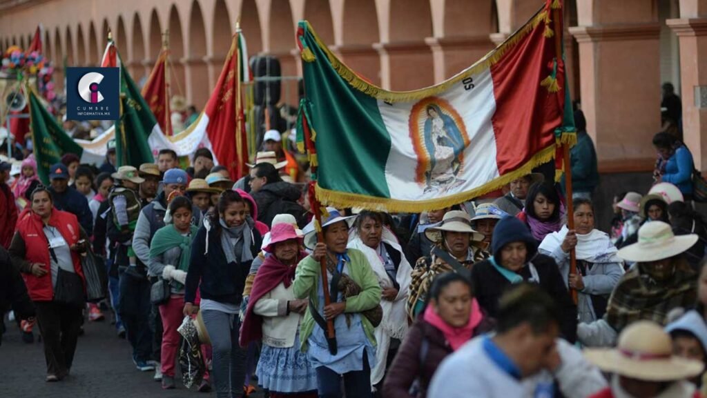 Sale la peregrinación de Toluca a la Basílica de Guadalupe