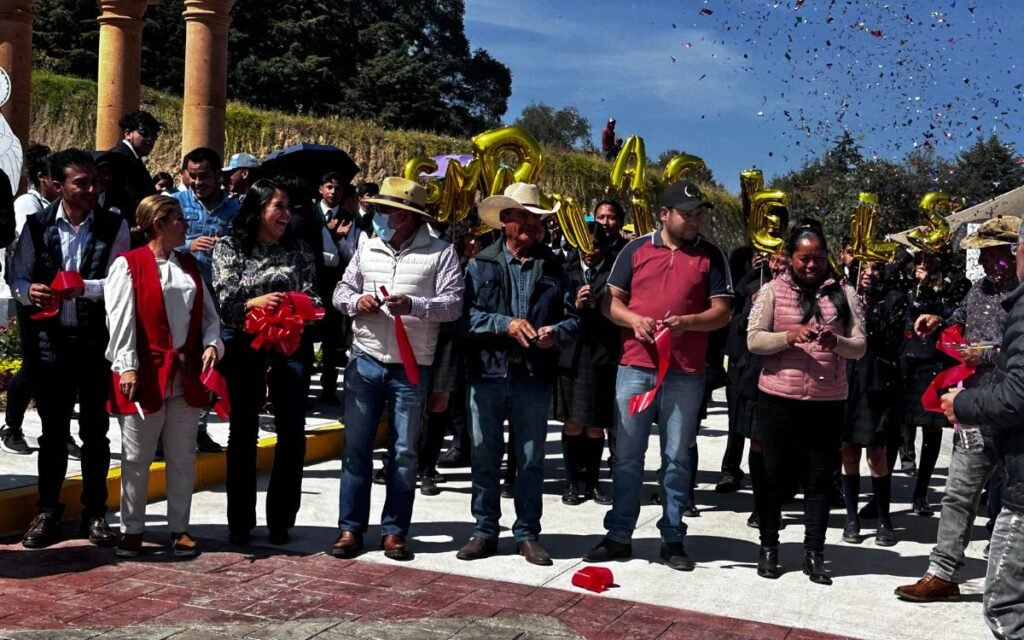 San Pedro Tejalpa, Zicantepec estrena libramiento y anuncia nuevo Telebachillerato