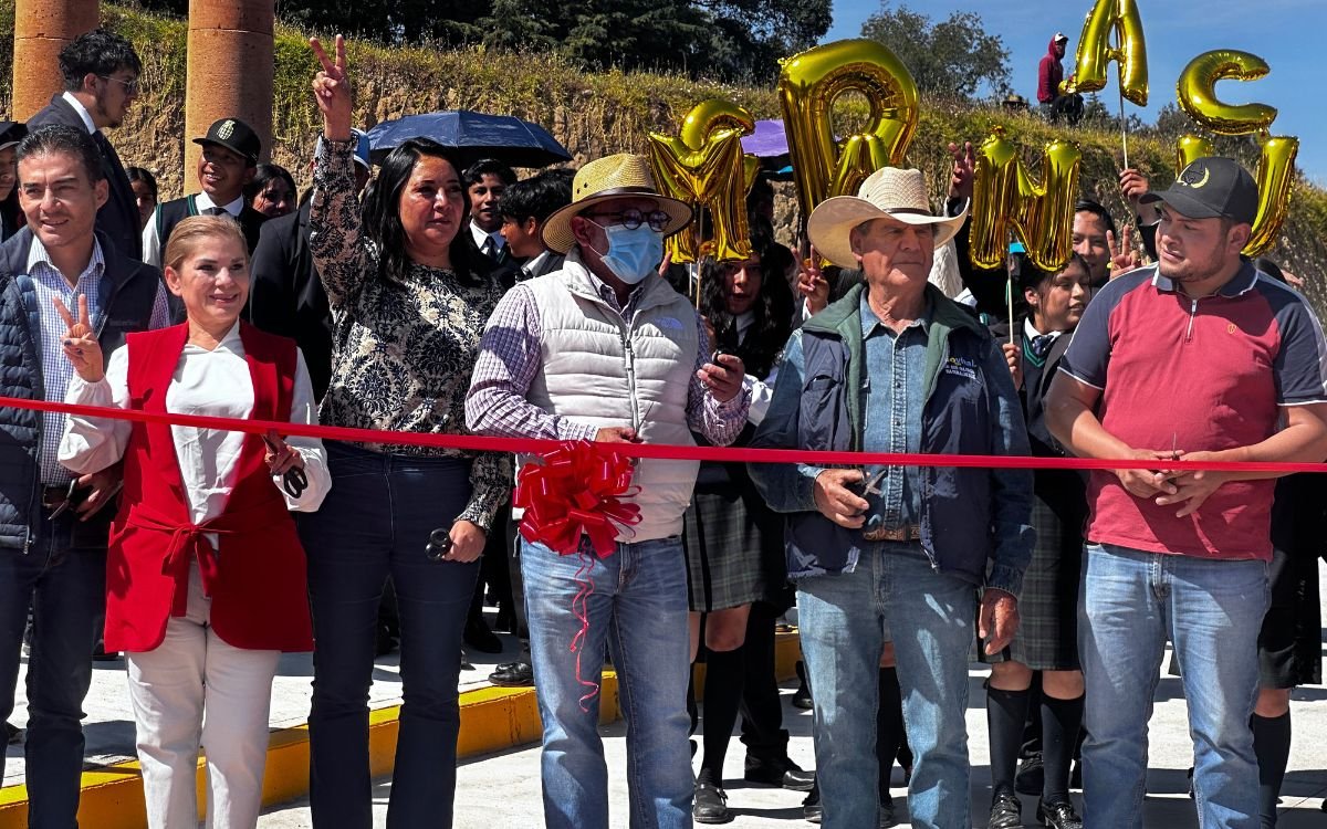 San Pedro Tejalpa, Zicantepec estrena libramiento y anuncia nuevo Telebachillerato