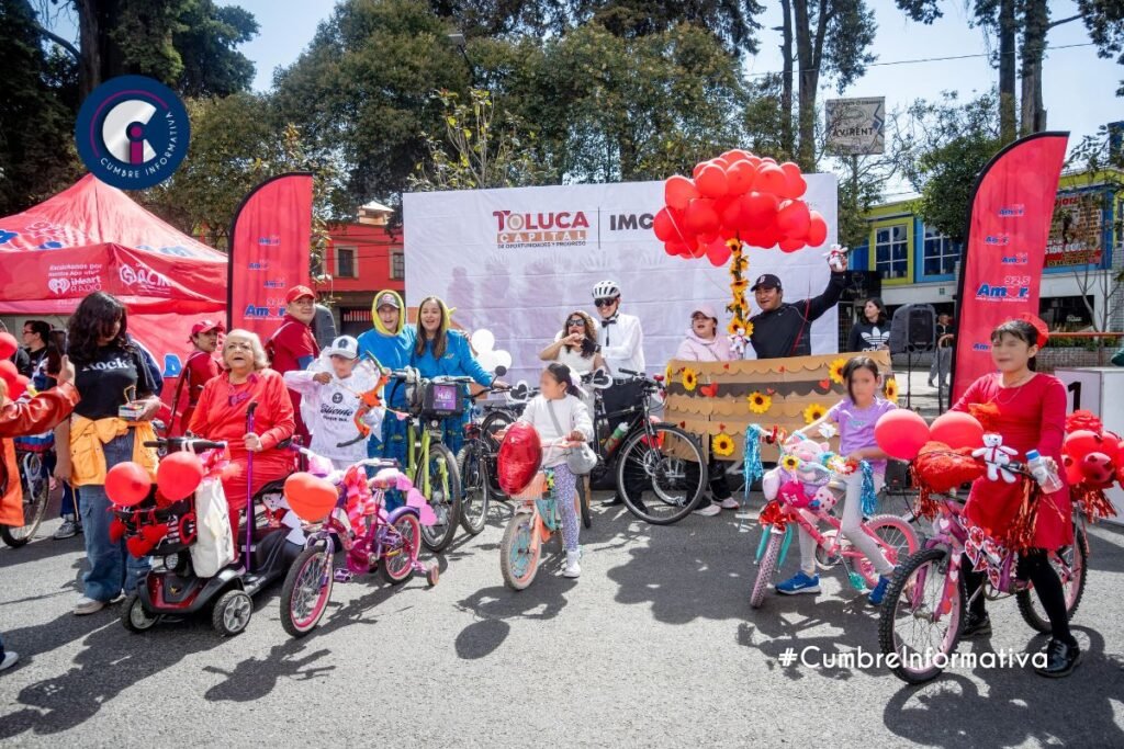 BiciAmor y Corre con Amor llenan de energía y alegría las calles de Toluca