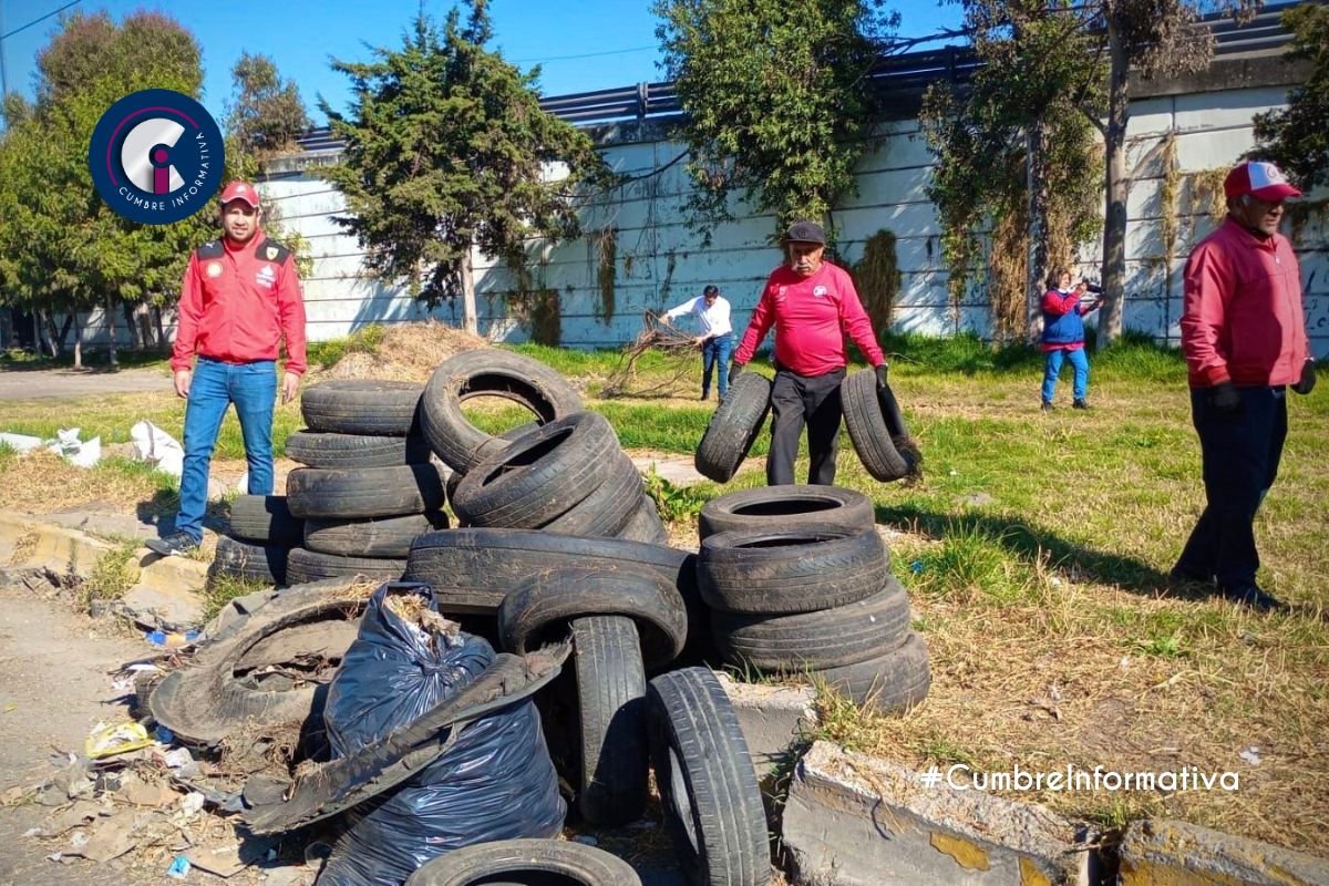 San Mateo Atenco retira 20 toneladas de basura en jornada de limpieza