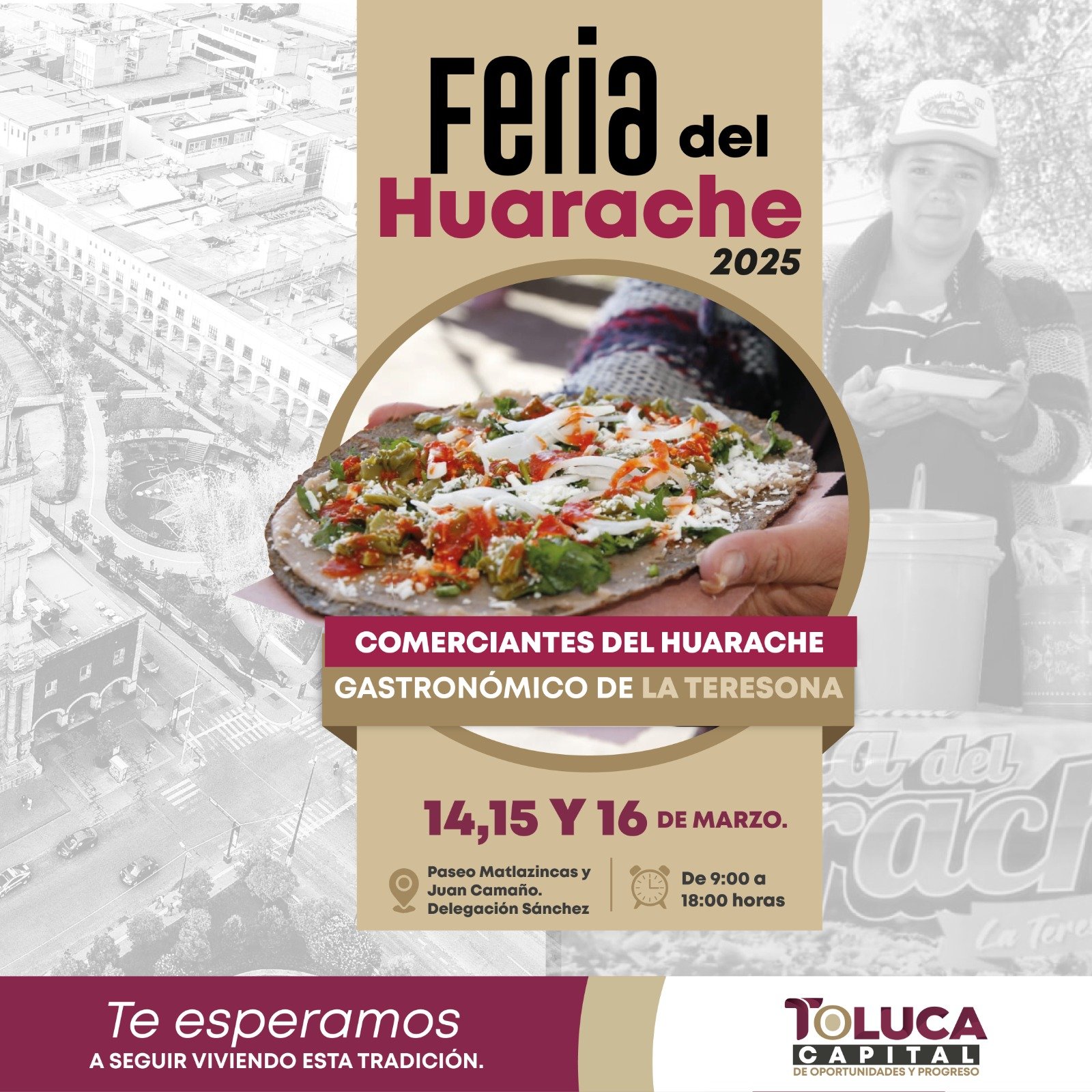 'feria del huarache en Toluca'