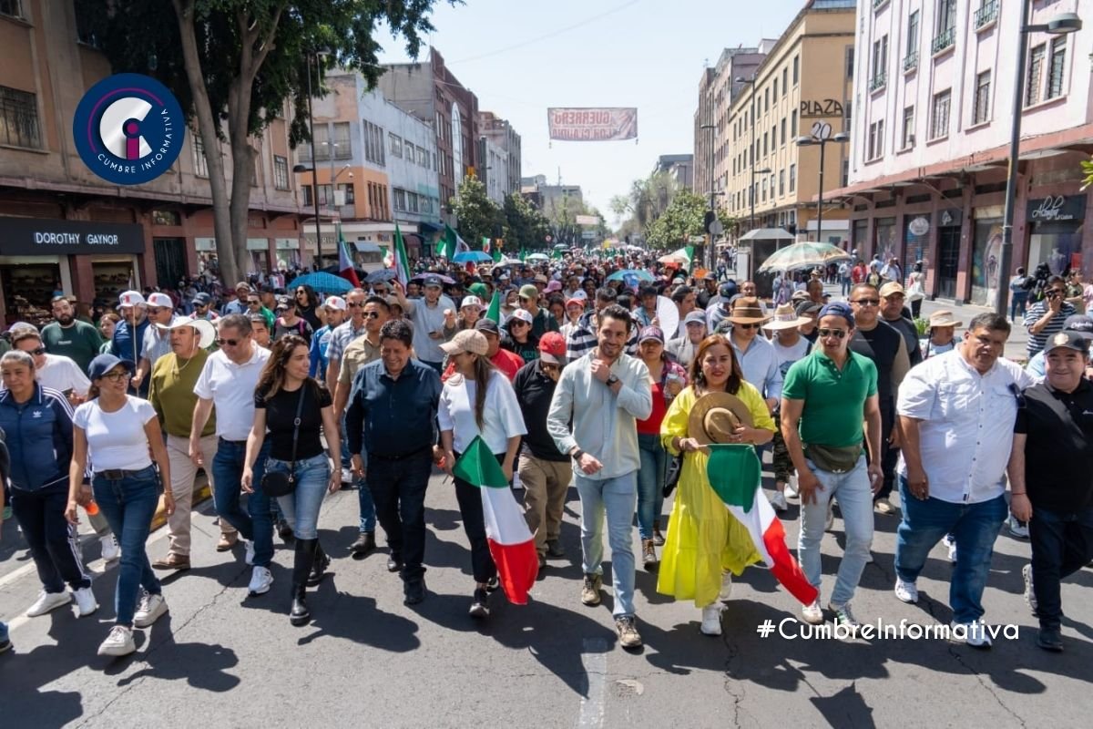 PVEM Edomex se une a concentración masiva en apoyo a la presidenta Claudia Sheinbaum