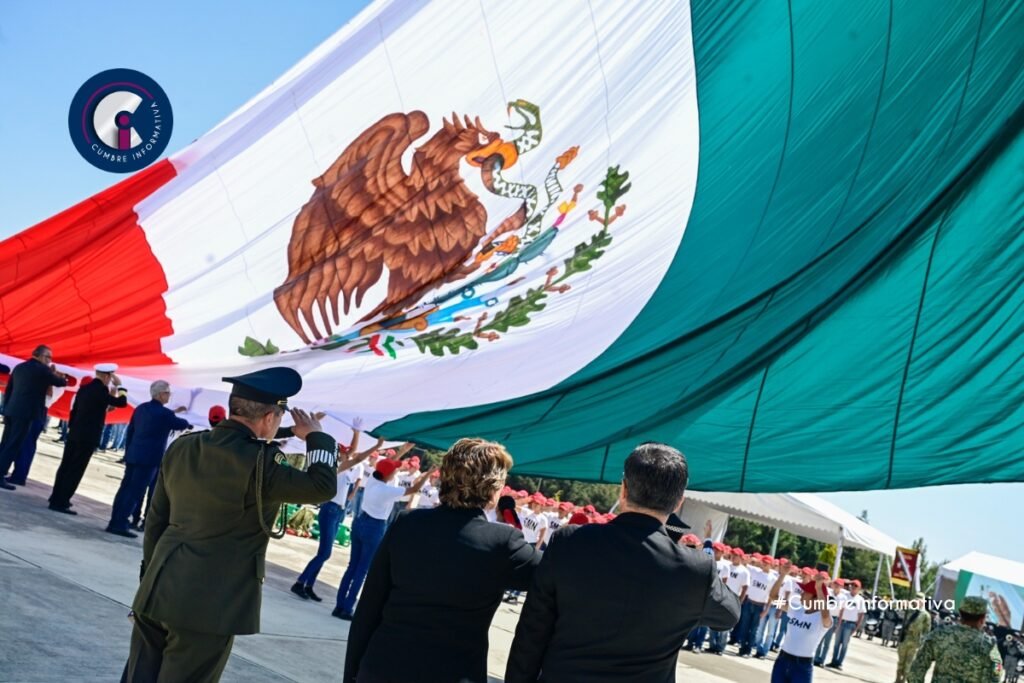 Delfina Gómez conmemora la Batalla de Puebla junto a Fuerzas Armadas en Rayón