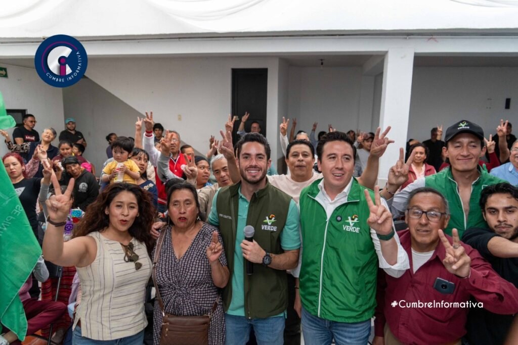 “Estoy seguro de que juntos construiremos un mejor lugar para todas las familias metepequenses. Hoy, Metepec comienza a pintarse de Verde”, expresó.