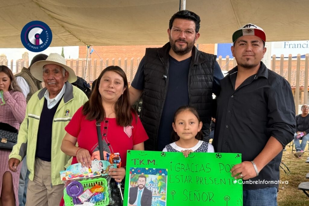 Reafirma Adolfo Solis apoyo a la niñez y la mejora de fraccionamientos habitacionales en Almoloya de Juárez