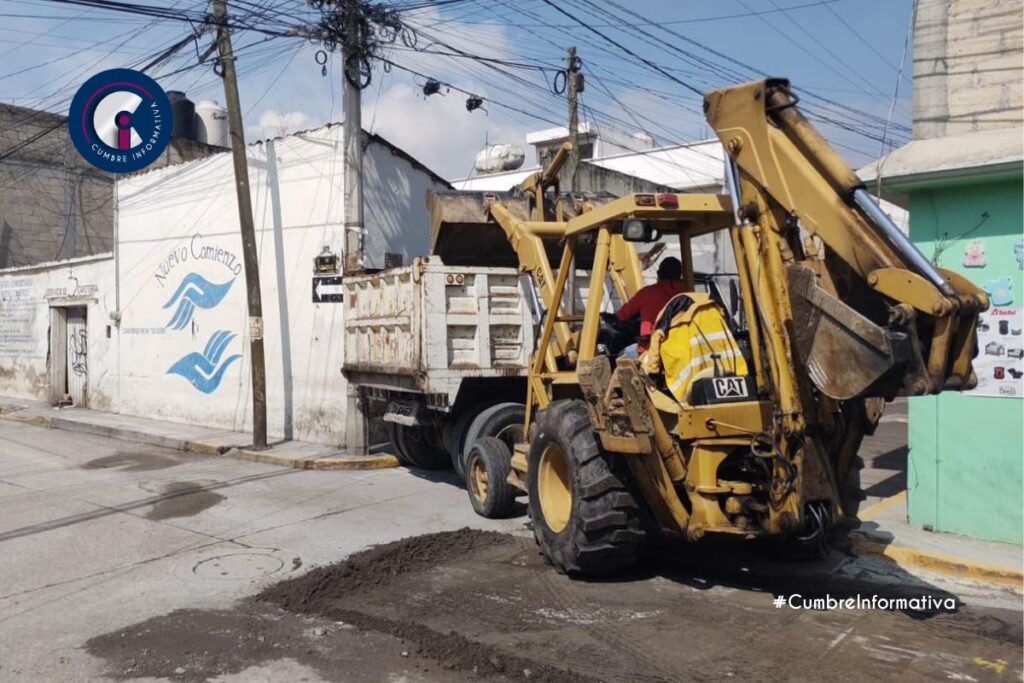 Calimaya continúa con las acciones de limpieza tras afectaciones por lluvias