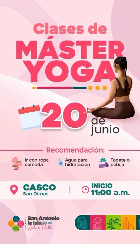 Alejandra Castro promueve bienestar con clase de yoga gratuita