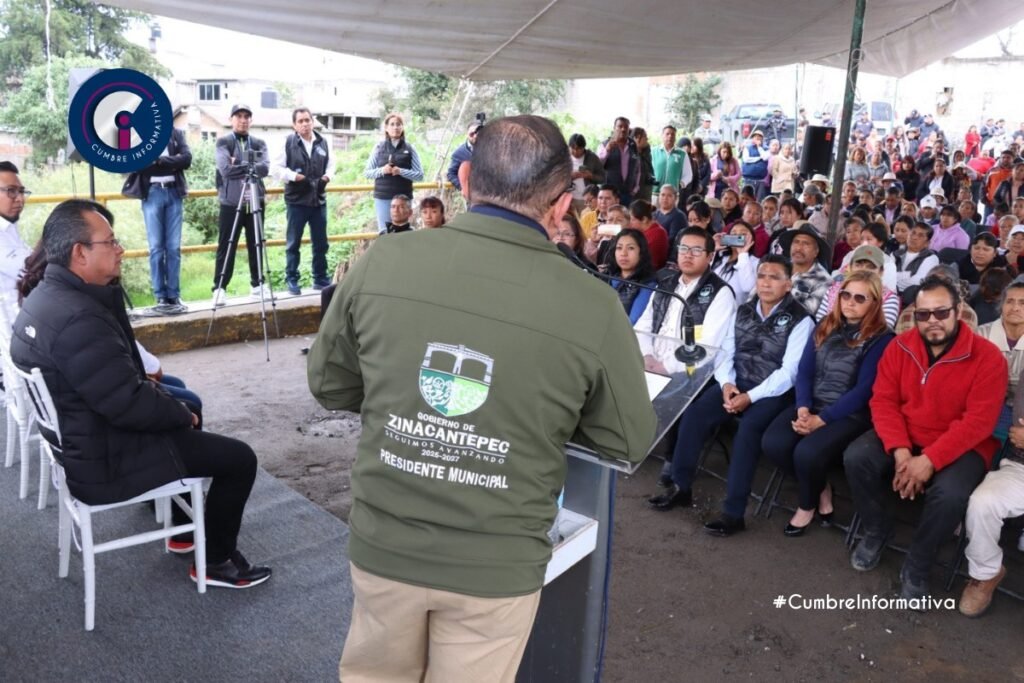 'inicia pavimentación en zinacantepec'