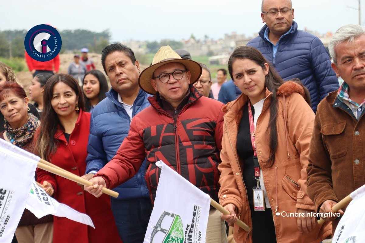 'gobierno inicia red de drenaje en Zinacantepec'