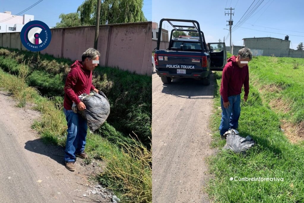 'infractor de Toluca por tirar basura'