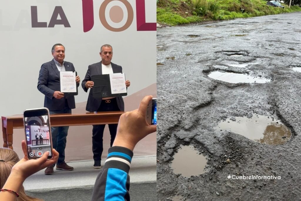 Avanza plan de bacheo y reencarpetado en Toluca