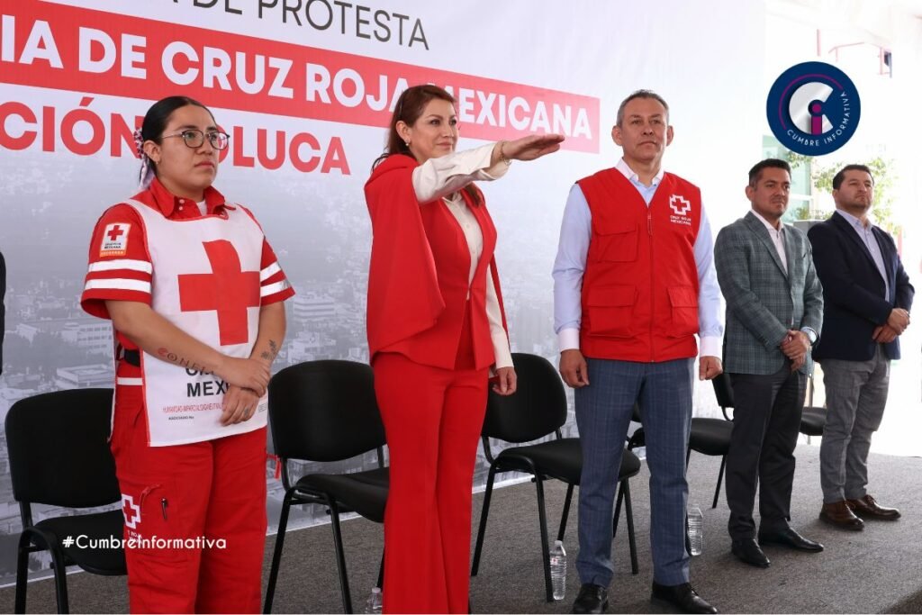 Rocío Pegueros asume presidencia honoraria de la Cruz Roja Toluca