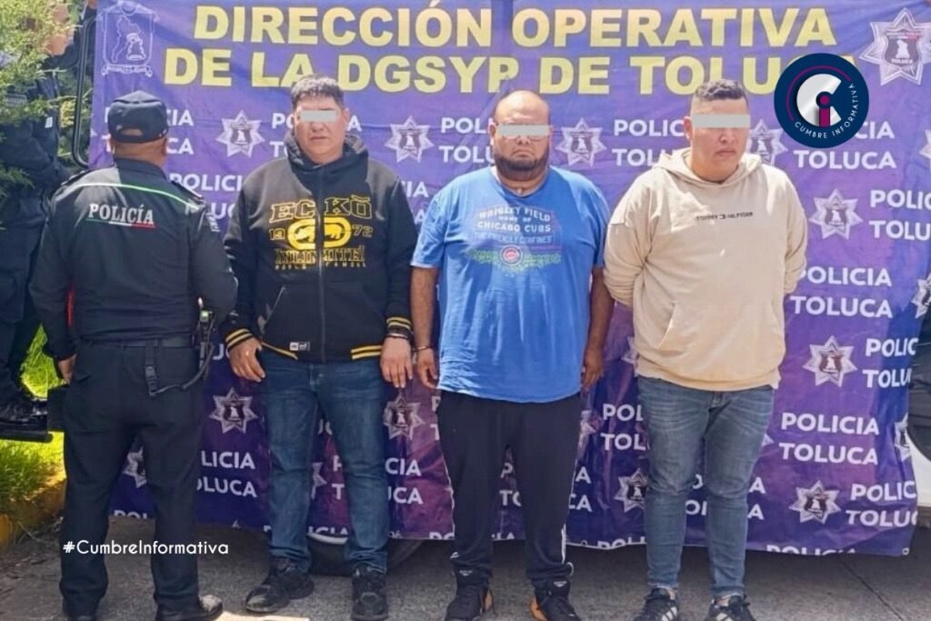 'detienen a colombianos por extorsión gota a gota en Toluca'