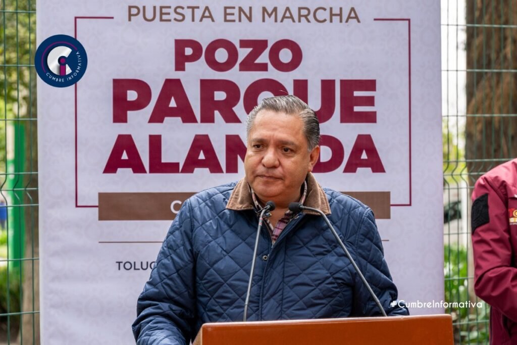 'Toluca inaugura pozo en parque Alameda'