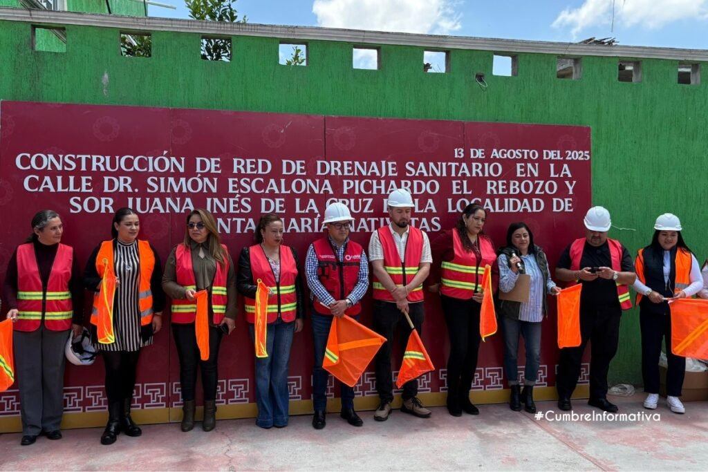 'inician obras de drenaje en Santa María Nativitas'