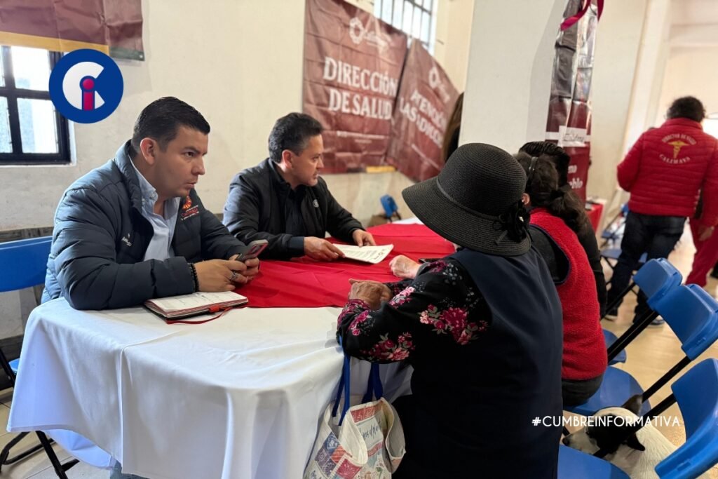 Alcalde de Calimaya escucha y atiende a vecinos en San Lorenzo Cuauhtenco