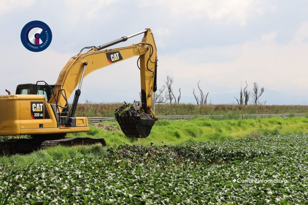 'San Mateo Atenco y CONAGUA refuerzan margenes del río Lerma'
