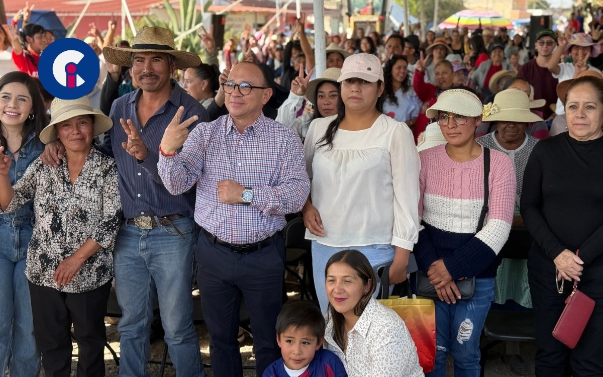 Manuel Vilchis inicia pavimentación y drenaje en San Lorenzo Cuauhtenco, Zinacantepec