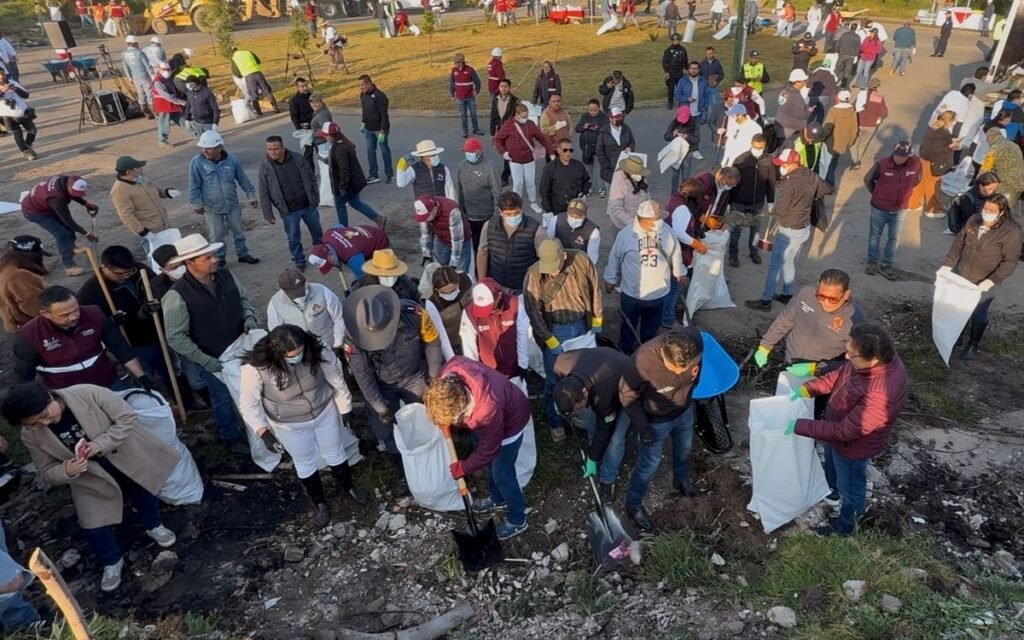 Omar Sánchez se une a la Gobernadora Delfina Gómez en la jornada “Limpiemos Nuestro EdoMéx”