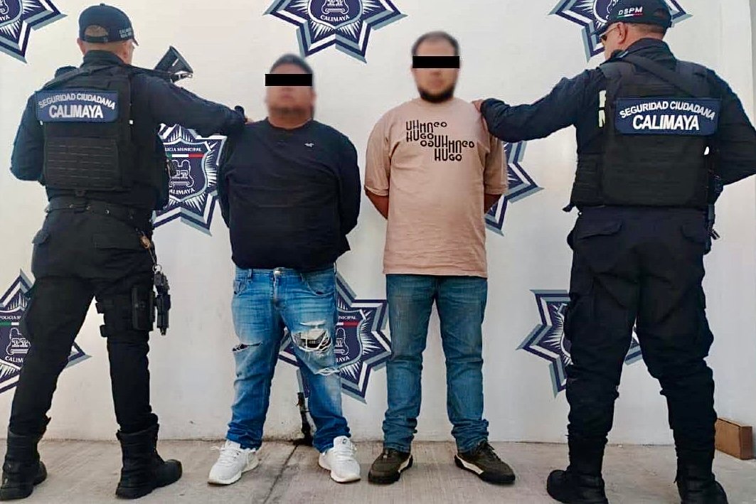 Policía de Calimaya detiene a dos sujetos acusados de extorsión con préstamos “gota a gota”