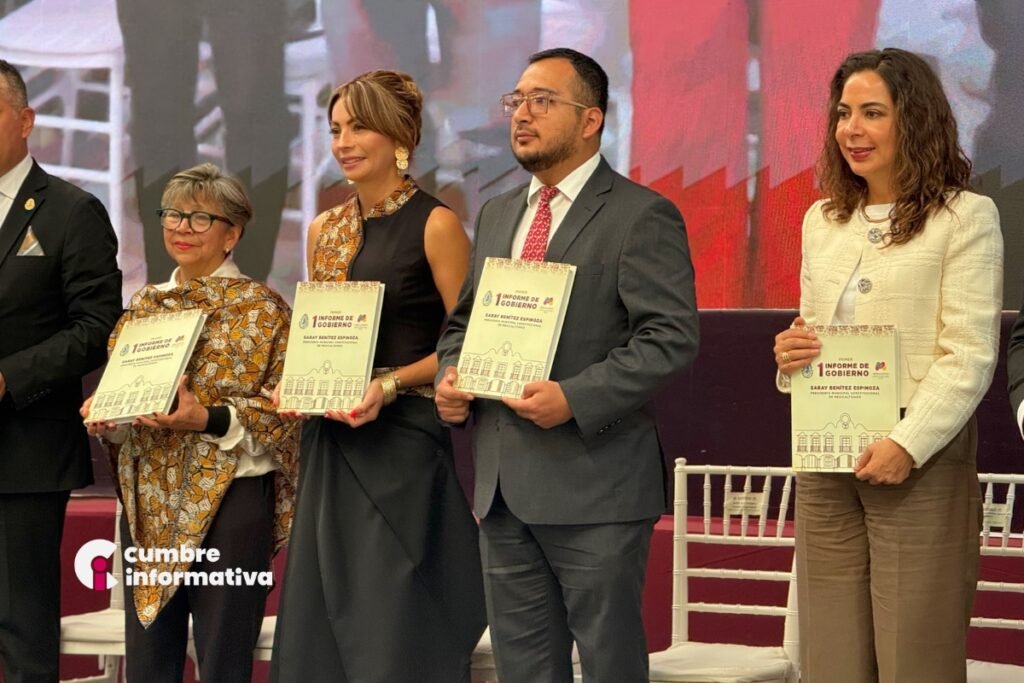 Saray Benítez rinde su primer informe en Mexicaltzingo con respaldo político y compromiso social