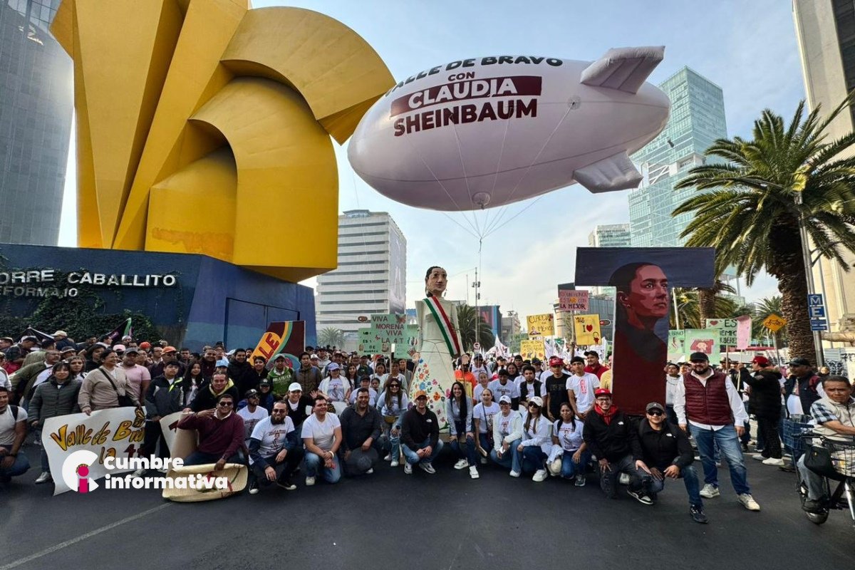 Michelle Núñez reafirma desde el Zócalo compromiso con el proyecto de transformación nacional