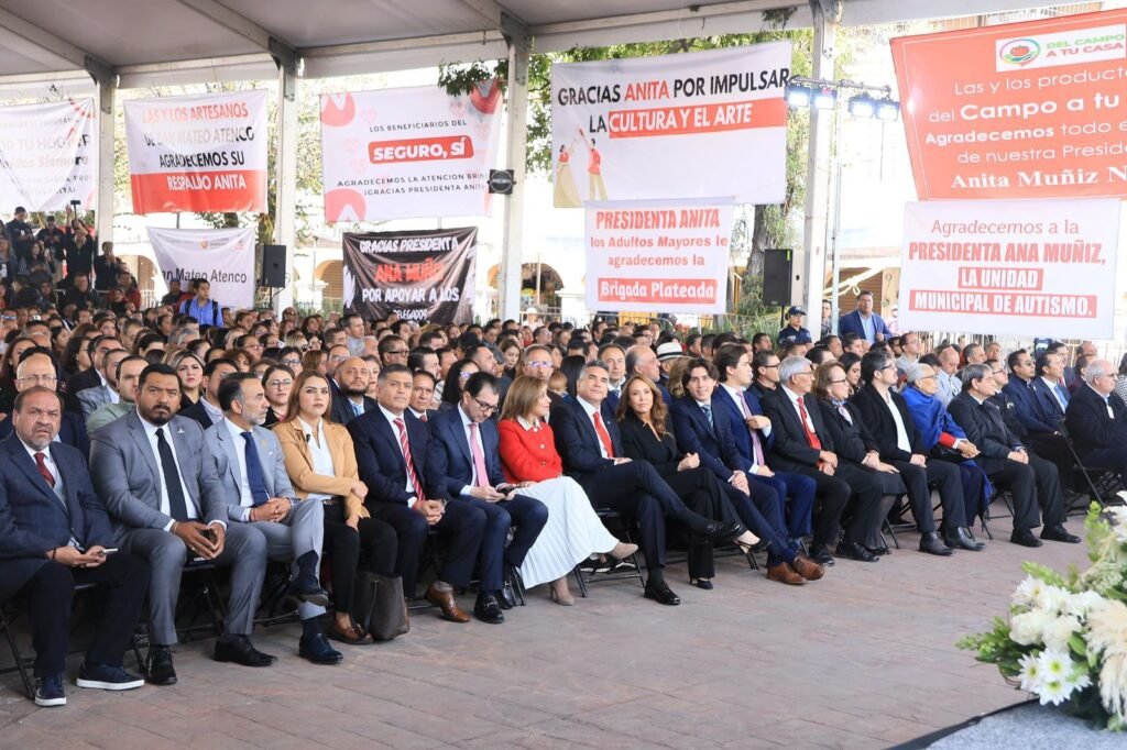 Ana Muñiz rinde Primer Informe en San Mateo Atenco con avances en seguridad y obra pública