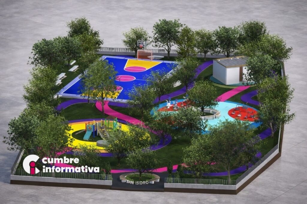 Así será el nuevo Parque San Isidro en Mexicaltzingo: juegos, cancha y áreas verdes para todos