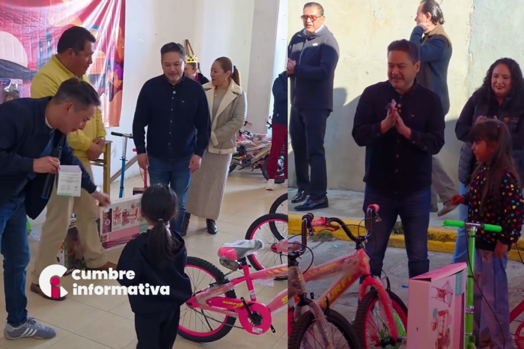 Omar Sánchez celebra Día de Reyes con niñas y niños de Calimaya (2)