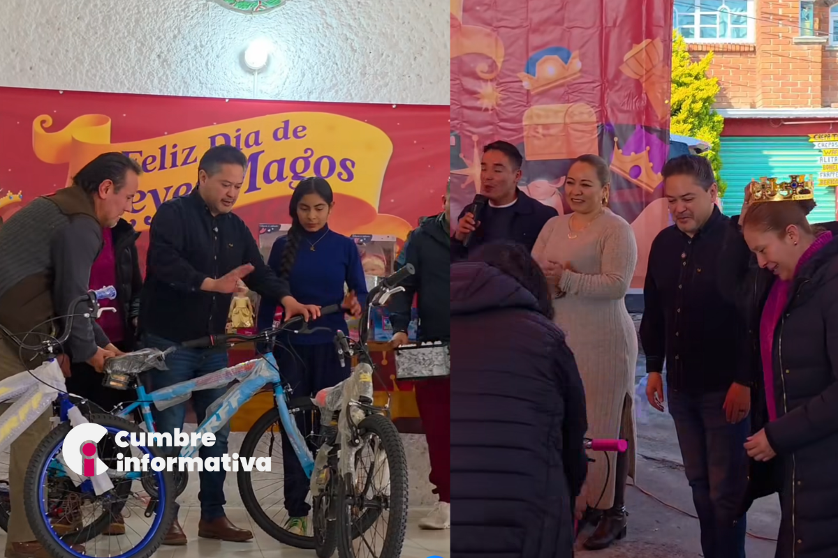 Omar Sánchez celebra Día de Reyes con niñas y niños de Calimaya (2)