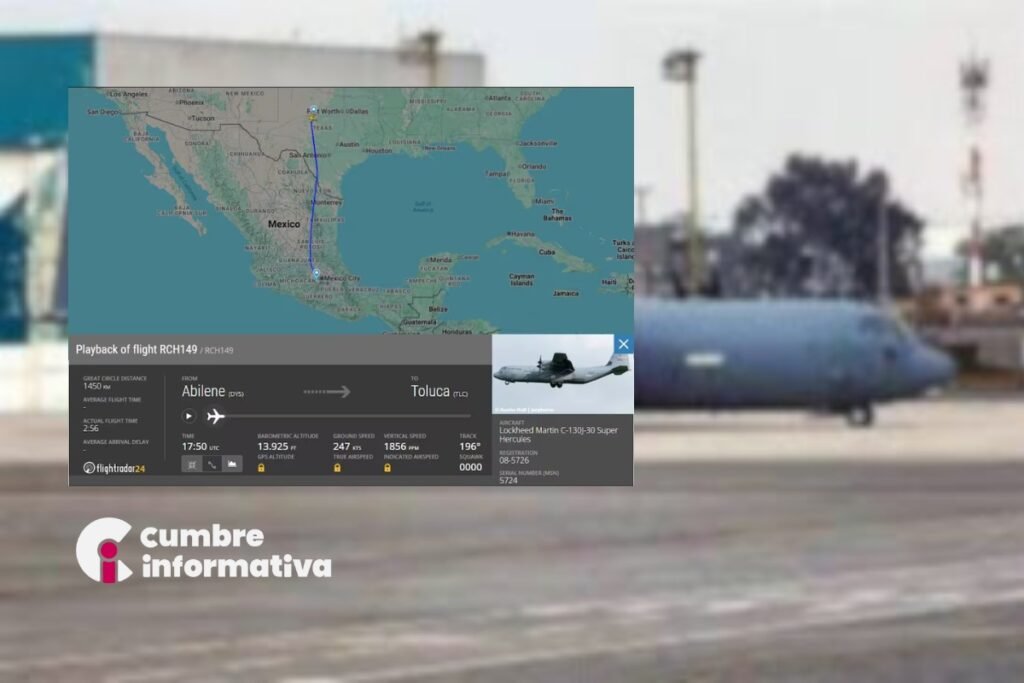 ¿Por qué un Avión militar de EE. UU. aterrizó en Toluca? Esto dice el gobierno