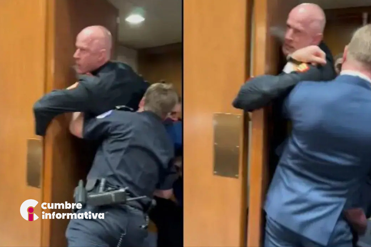 Exmarine protesta contra guerra con Irán