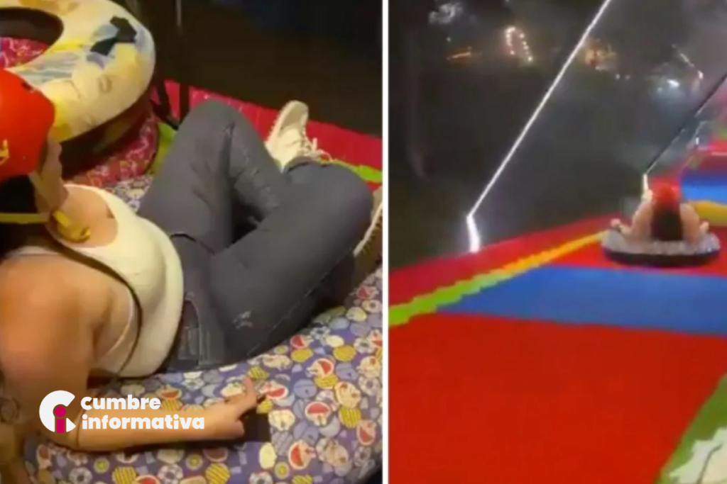 mujer muere en tobogán extremo en Colombia