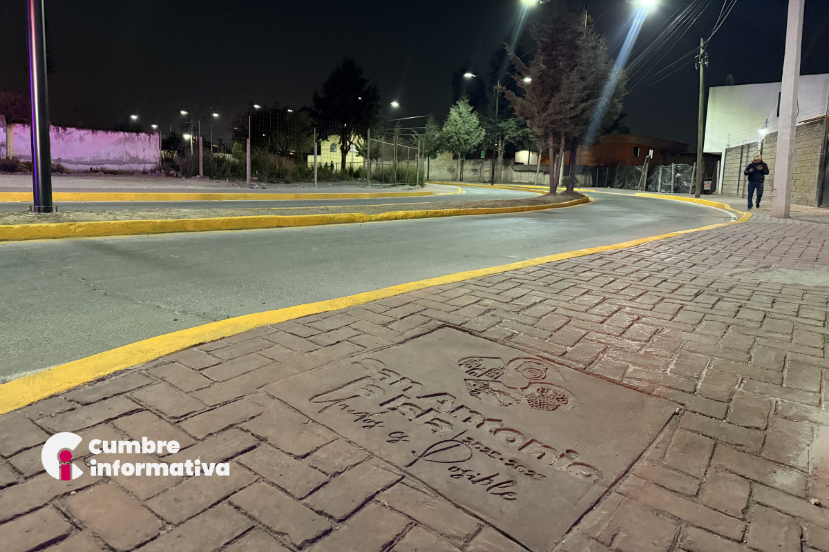 San Antonio La Isla estrena nuevo Sendero Seguro en San Lucas Tepemajalco