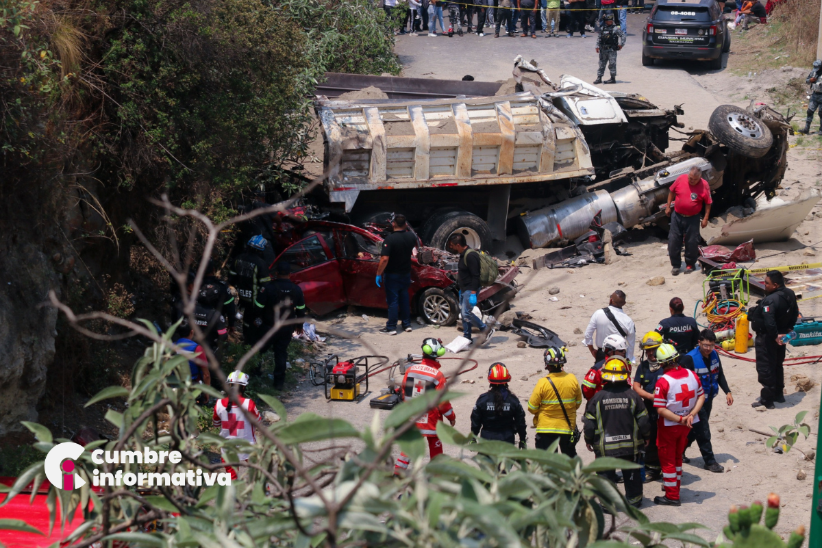 Accidente en carretera Naucalpan–Ixtlahuaca deja cuatro fallecidos